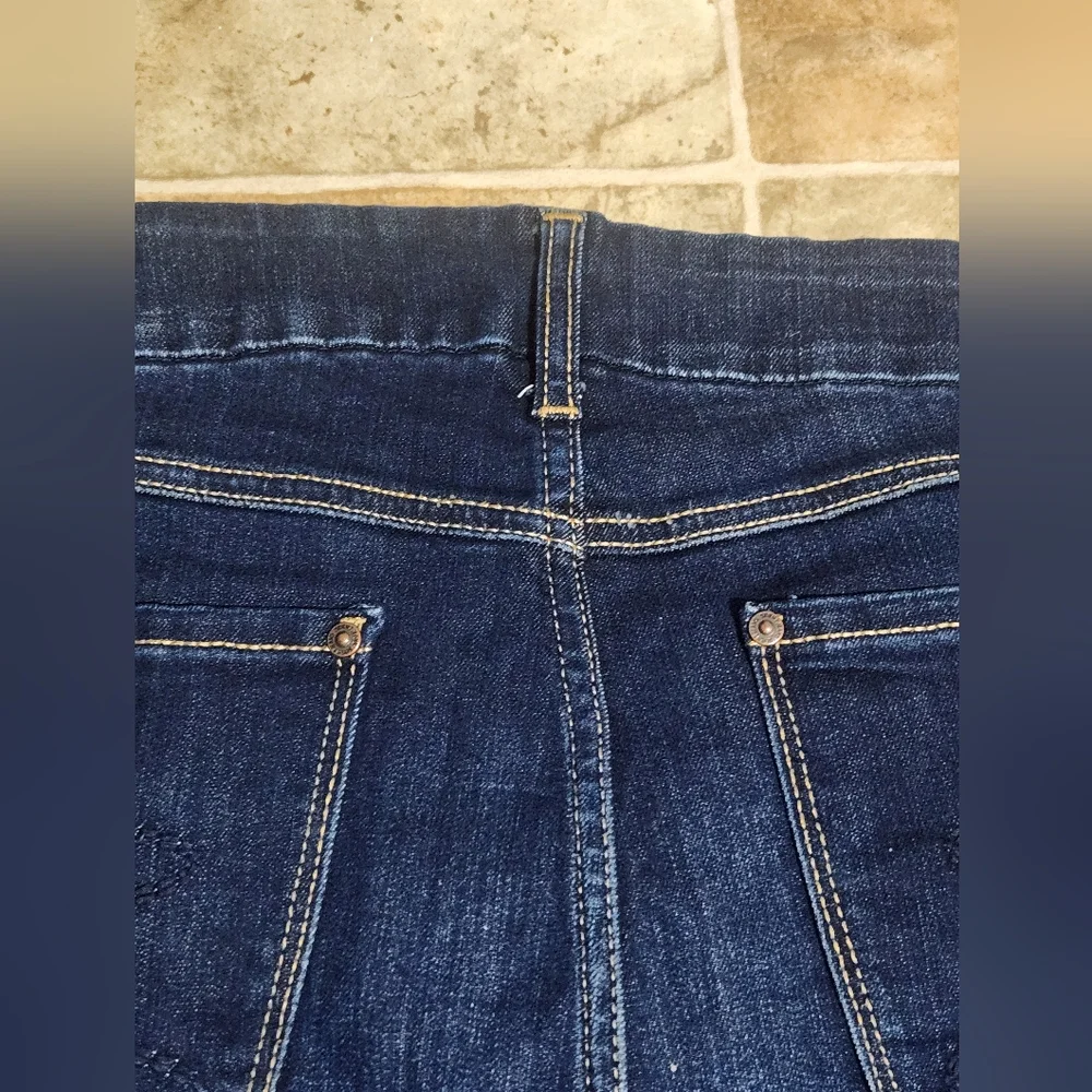 SEVEN 7 Women's Dark Blue Women's Jeans Size 16. TUMMY LESS HIGH SKINNY. - Picture 14 of 14